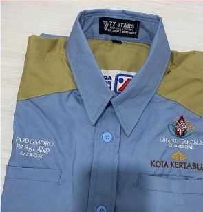 Kemeja kerja custom 77 Stars